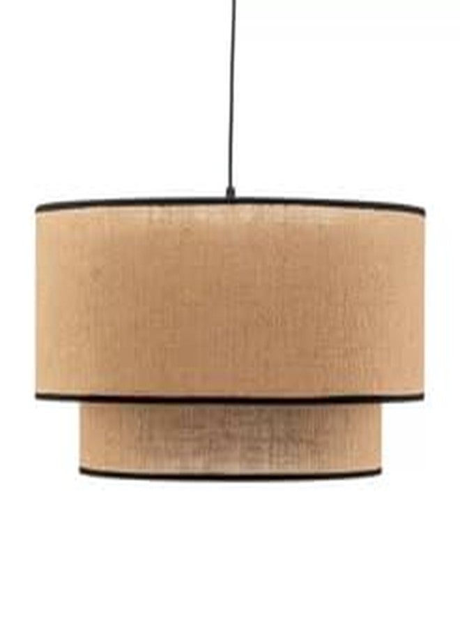 AKWAY Jute Hanging Lamp for Living Room | Jute Pendant Light - Jeevika | Stylish Ceiling Lamp for Bedroom, Dining Room, or Home Décor_12 Dia x 8 Height - Image 2
